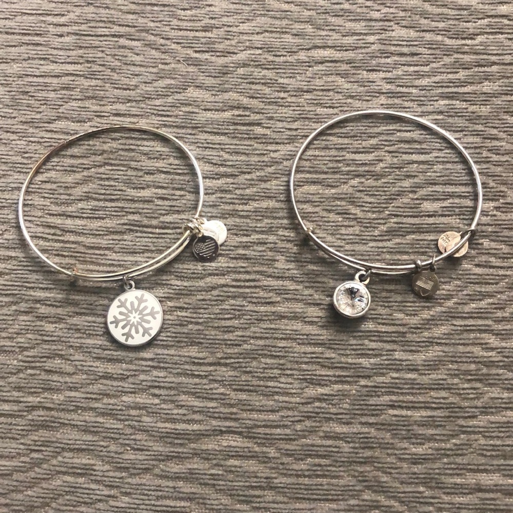 Set of Alex and Ani Bracelets